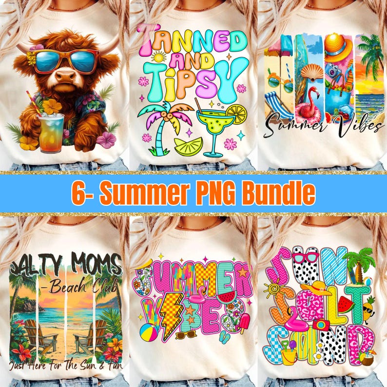 Sunshine Beach Life PNG Neon Summer Design Mockup