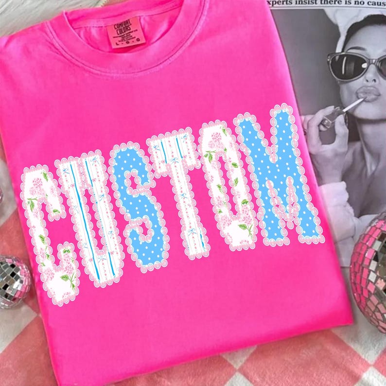 Image of Retro Floral Cutom Lace Summer Design Salty Beach Life PNG Distressed Cottagecore Neon Sunshine Lake River Vibe Popular DTF Sublimation