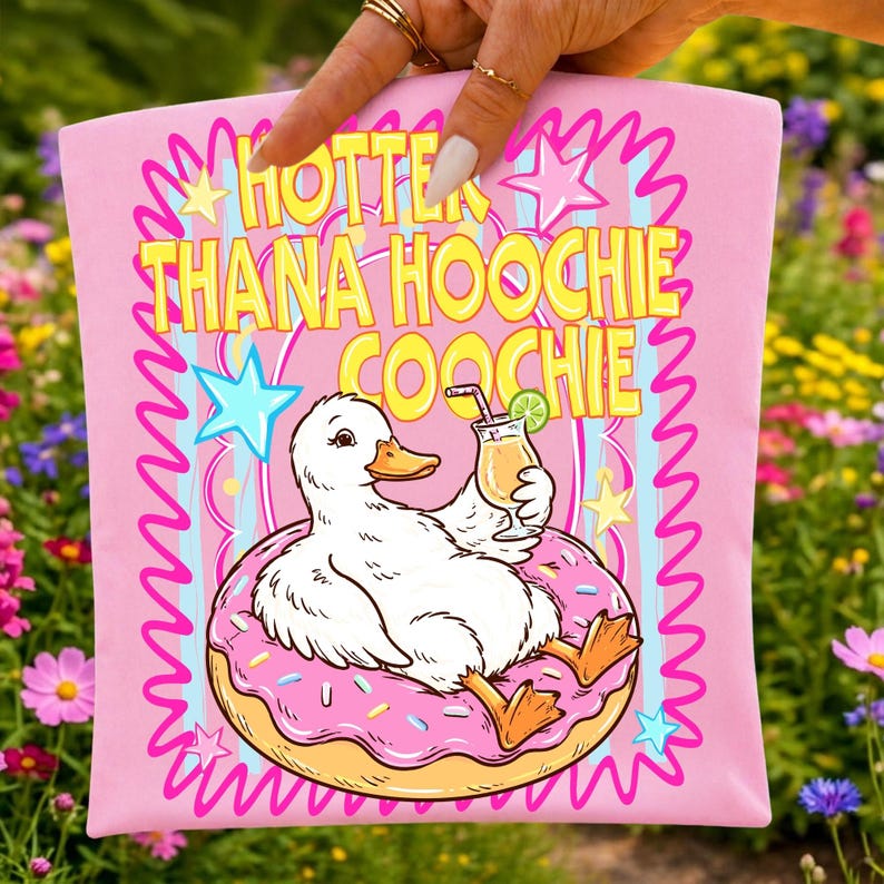 Hotter Than A Hoochie Coochie Preppy Summer Goose PNG Design