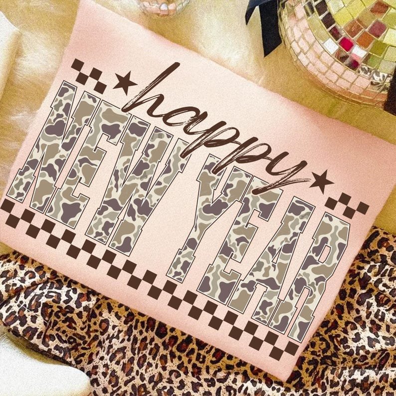 Trendy 2026 Pink Preppy Camo PNG Graphic Design Mockup