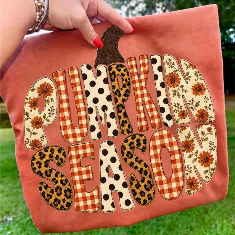 Retro Floral Leopard Pumpkin PNG Design for Fall