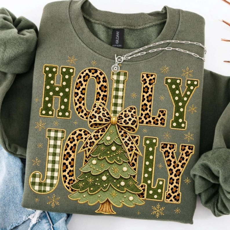 A vibrant PNG design featuring a leopard print Christmas tree with a coquette bow, perfect for holiday apparel.