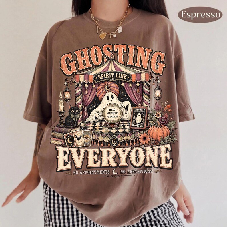 Vintage Ghosting Everyone PNG Sublimation Design