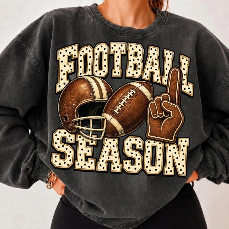 Vintage Football Season PNG Design Showcase