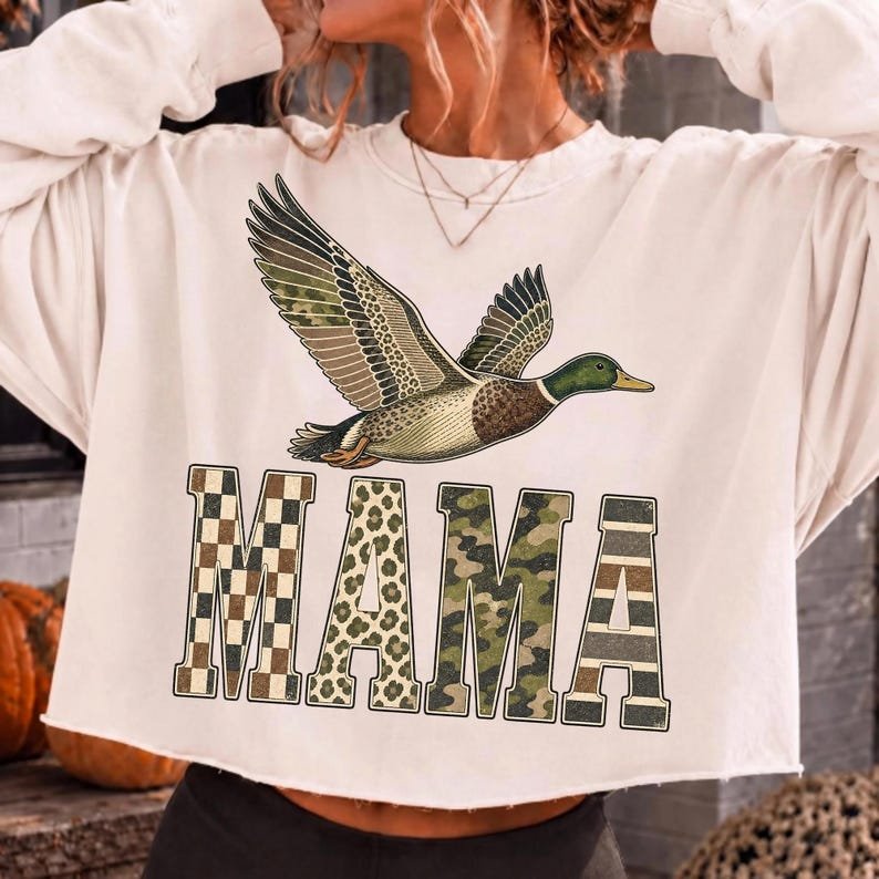 Duck Hunting Mama PNG Camo Sublimation Graphic Preview