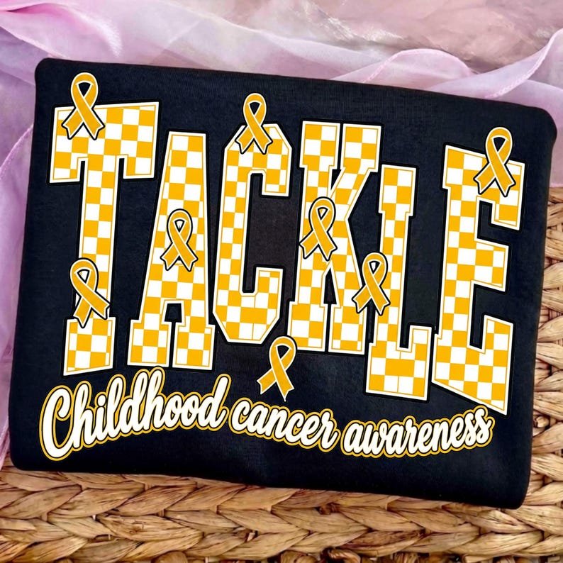 Tackle Childhood Cancer PNG Design